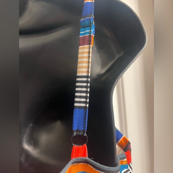 Venus Colorful Striped Sleeveless Adjustable Straps Dress Sz M - Picture 4 of 5